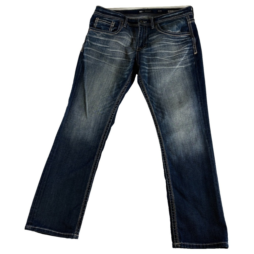 Buckle BKE Jake Straight Regular Fit Jeans Men 36x30 (37x29.5) Blue Denim Cotton